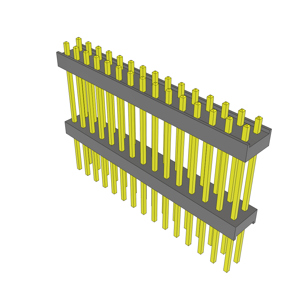 Conn Board Stacker HDR 30 POS 2.54mm Solder ST Top Entry Thru-Hole Bulk