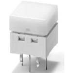 Illuminated Tactile Switch, SPST, 50mA, 24VDC, 1.57N, Thru-Hole, Yellow