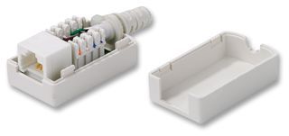 TUK         SILWH             White Inline RJ45 Socket - Cat 6