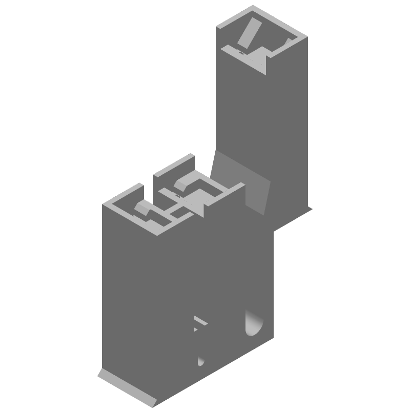 3 Pos Receptacle, Nylon, Straight, Quick Connect