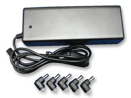 PSU, DESKTOP/PLUG-IN, 16-19V, 120W, VAR; Plug Type:Mains Plug Sold Separately; Input Voltage AC Min:110V; Input Voltage AC Max:240V; Output Power Max:120W; Output Voltage Nom.:19V; Output Current Max:6A; Power Supply Output Type:Adjustable; Output Connector:Various; No. of Outputs:1; Power Supply Mounting:Desktop; Power Supply Type:Switch Mode