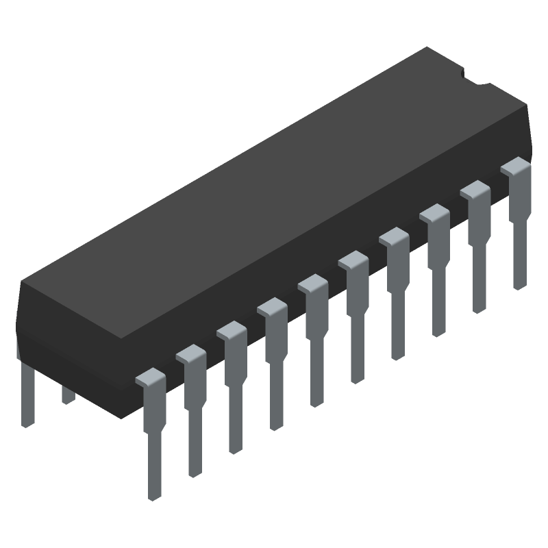 8-Bit RISC MCU, 20MHz, FLASH, 16 I/O, 20-Pin DIP