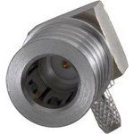 Conn QMA PL 0Hz to 12.4GHz 50Ohm RA Cable Mount Gold Over Nickel Over Copper