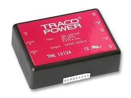 TracoPower TML 15124 PCB mount power supply module 24 V 625 mA 15 W