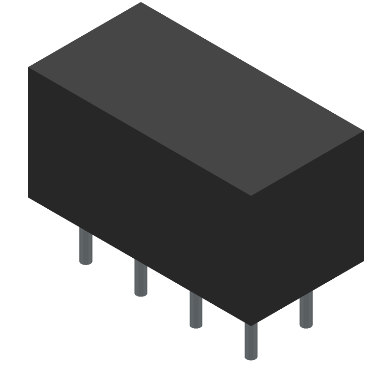 DPDT General Purpose Relay, 2A, 26.5VDC Coil, Through Hole