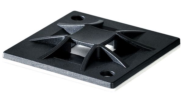 Cable tie mount Q 8.4 mm black, QM40A-BK, HellermannTyton