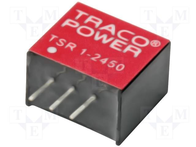 TRACOPOWER - TSR 1-2425 - CONVERTER, DC/DC, 24V/2.5V, 1A, SIP