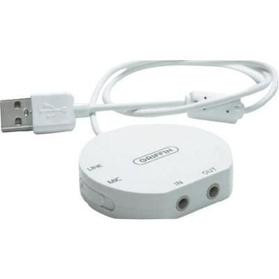 Griffin Jack socket 3.5 mm to USB 2.0 connector A Adapter