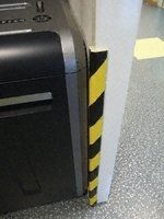 Viso Rubber Black/Yellow Angle Protection Corner & Edging Tape, 30 x 30 x 8mm