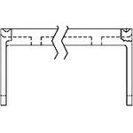 Connector Accessories 34 POS IDC Connector Female Strain Relief Thermoplastic Blue