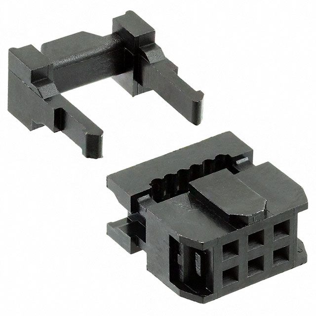 Conn IDC Connector F 6 POS 2.54mm IDT RA Cable Mount Bag/Tray