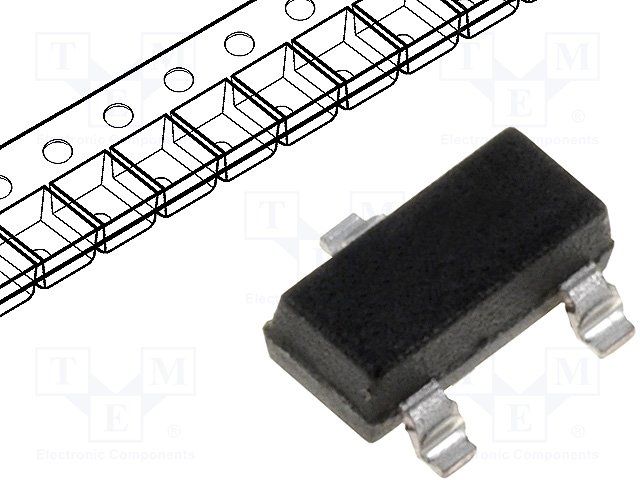 Rectifier Diode Small Signal Schottky 40V 0.2A 5ns 3-Pin SOT-23 T/R