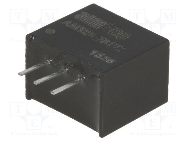 Switching Regulators; Product Weight (grams): 2; Input voltage min (V): 14; Input voltage max (V): 28; Output voltage min: 12; Output voltage max: 12; Output voltage dual assymetric (y/n): Single; Output Power (W): 6; Max Output current (A): 0.5; Efficiency (%): 90~94; Max Capacitive load (µF): 100; Package type: SIP3; Mounting: PCB; W (in): 0.29; L (in): 0.46; H (in): 0.4; W (mm): 7.5; L (mm): 11.68; H (mm): 10.15; Min Operating temperature: -40; Max operating temperature (°C): 85; EMC compliance 2: EN 55032 Class B; Case material: Plastic (flammability to UL 94V-0) ; Application 4 (building automation/IoT): 1; Application 5 (Industrial): 1; MTBF (h): 4000000; Derating : 65; Voltage Accuracy (%): ±3; Line Regulation (% of Vin): ±0.5; Load Regulation %: ±0.8; Ripple & Noise (mV p-p): 60; Switching Frequency typ (KHz): 570; Short circuit protection: Continuous