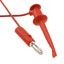 Red Mini Hook to Plug Clip Patch Cord, 6.03kV DC, 5A