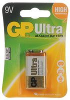 GP BATTERIES         GP1604AU-C1             Battery, Super, Single Cell, Alkaline, 9 V, PP3, Snap Contact
