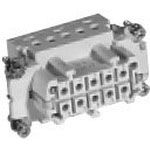 10 Pin Female Rectangular Connector, 16A, 400V, Silver Plated