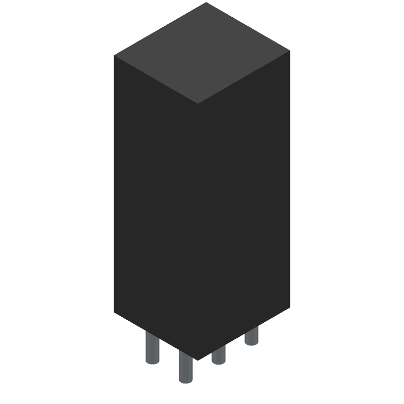 Toggle Switch, DPDT, Latched, 4A, 30VDC, Solder Terminal, Standard Type Actuator, Through Hole-straight