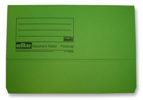 DOCUMENT WALLET, GRN, PK50 - More Details