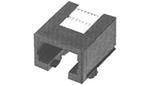 RJ11 Connector, 8 Pos, 2.54mm, Solder, Right Angle, Thru-Hole