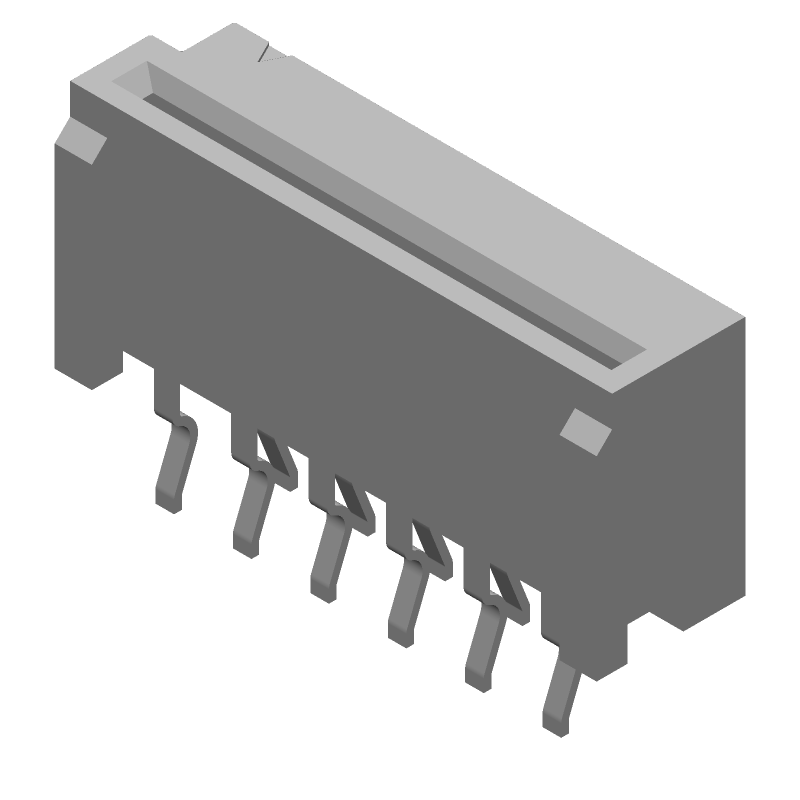 FFC/FPC Connector, 11 Pos, 1.25mm Pitch, ZIF, Thru-Hole, 1A, 50V