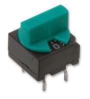 SWITCH, COMPLEMENT GREEN - No. of Poles:1; No. of Switch Positions:16; Angle of Throw:22.5°; Contact Current AC Max:125mA; Contact Current DC Max:125mA;