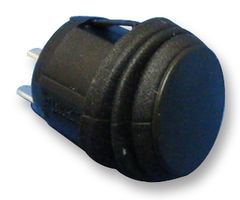 MULTICOMP         R13-112A8-02-BB-0A            Rocker Switch, Round, Non Illuminated, SPST, On-Off, Black, Panel, 20 A