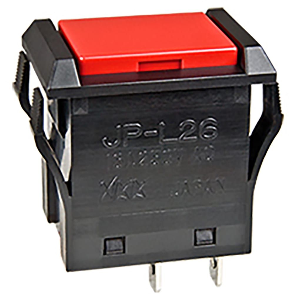 Switch Push Button ON OFF DPST Rectangular Button 10A 250VAC Alternate Contact Solder Lug Panel Mount
