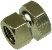 Brass Hex Head Screw, Nickel Plated, 0.437" OD