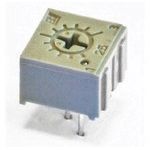 10kR Cermet Trimmer Resistor, 0.5W, 10% Tol, 1 Turn, TH