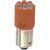LAMP,  LED;  T3-1/4;  120V;  25MA;  500MCD;  AMBER;  BAYONET BASE
