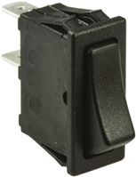 Black SPST Rocker Switch, On-Off, 20 A@ 250 V ac +125C 30mm 11mm