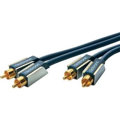 clicktronic RCA plug (phono) to RCA plug (phono) Audio Extension Cable
