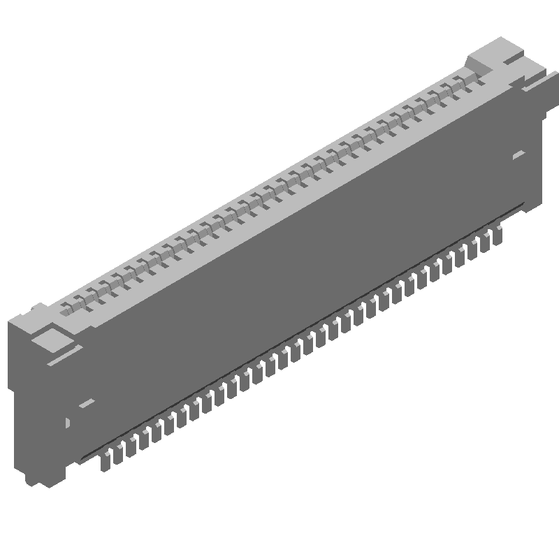 32 Pos 1 Row Female Header, 0.02" Pitch, Solder, LCP, 250VAC