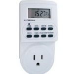 Weekly Programmable 12/24 Hour Digital Timer with LCD 110VAC
