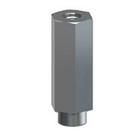 SPACER SWAGE HEX 6-32THR .125"H