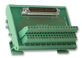 Terminal Block Interface, D Sub 37 Position Plug, Screw Type 38 Position Terminal Block, 5 A, 250 V