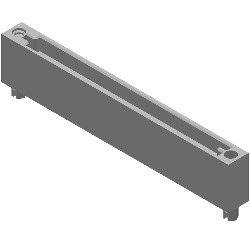 70 Pos 2.54mm Crimp Wire Housing, Male Pin, Straight, Blue