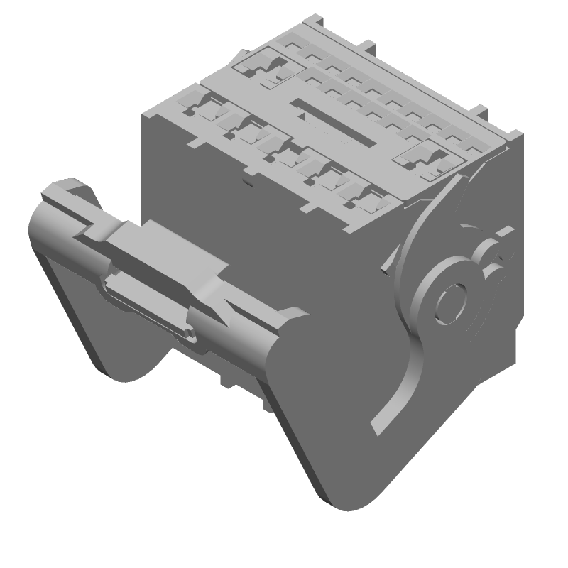 23 Pos Crimp Wire Housing, Female Socket, Straight, 2.54mm Pitch