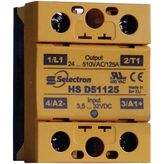 Solid state relay single phase 3.5. . .32 VDC 75 A, HS D6075, Selectron