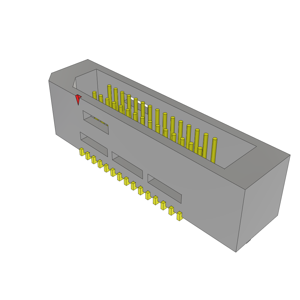 Conn Shrouded Header HDR 30 POS 0.8mm Solder ST SMD Tray