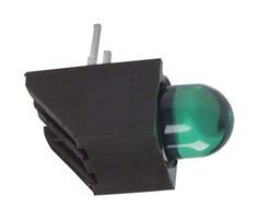 Green LED, 2.2V, 20mA, 5mm Dome, Right Angle, Through Hole
