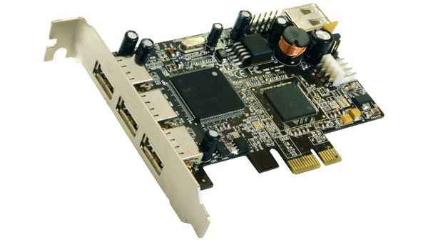 PCI-E x1 Card4x USB 2.0, EX-11065, Exsys