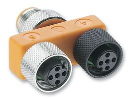 Conn M12 Circular M/F/F 5/5/5 POS T Style 1/2 Port