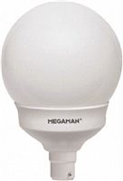 BC/B22 Round Shape Retrofit Compact Fluorescent Lamp, 20 W, 2700K, Warm White Colour Tone