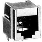 Conn Modular Jack F 6 POS 1.02mm Solder RA Thru-Hole 6 Terminal 1 Port Tray