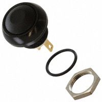Switch Push Button N.O. SPST Flat Round Button 5A 48VAC 48VDC Momentary Contact Panel Mount Quick Connect