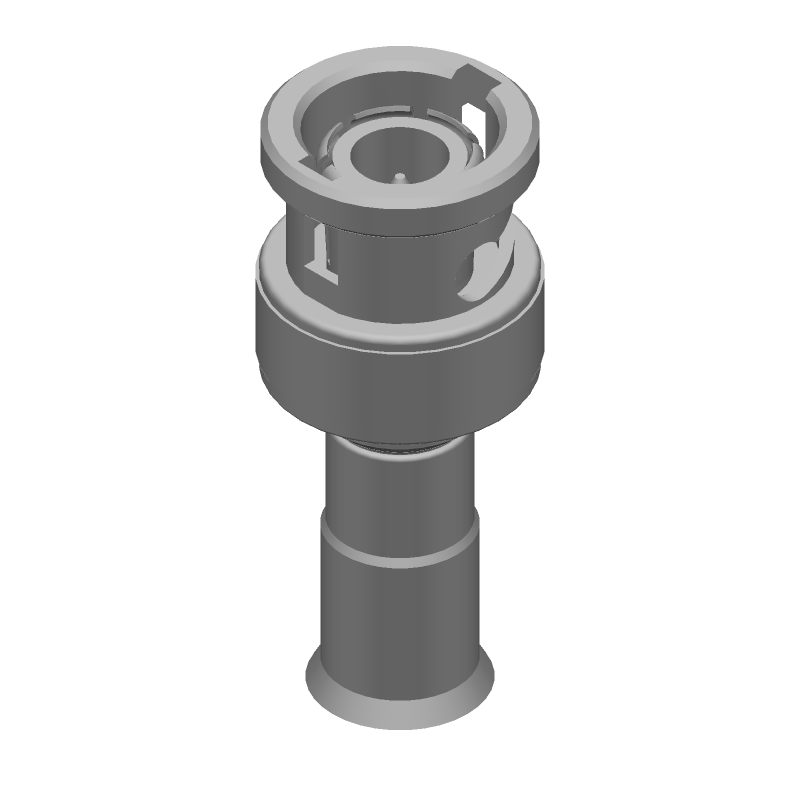 BNC RF Connector 4GHz 50R Crimp ST Cable Mount Gold