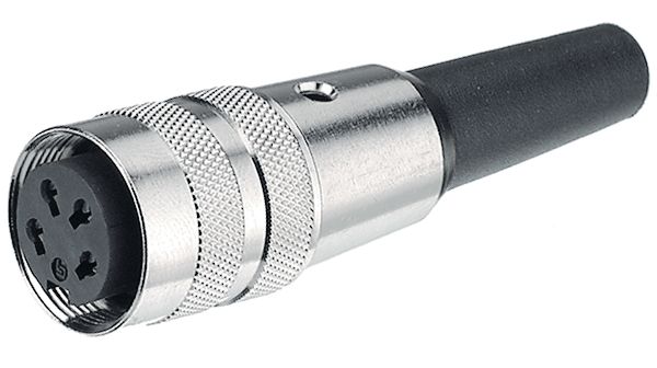 Conn Circular SKT 5 POS Solder ST Cable Mount 5 Terminal 1 Port