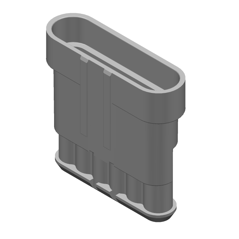 6P Signal Receptacle, 14A, 24V, IP67, Crimp, Black