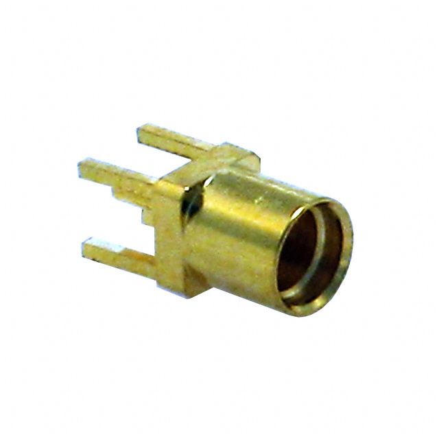 MMCX RF Connector, 50 Ohm, Gold Plated, Through Hole, Vertical